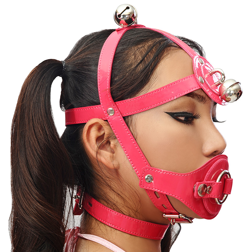 PVC Gag Head Harness bon136 2